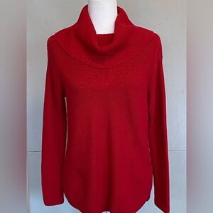Talbots Vibrant Red Turtleneck Sweater